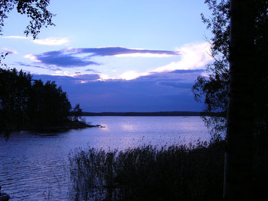 une vue du lac Saimaa, le plus grand de Finlande/a view of Finland's largest lake, Saimaa