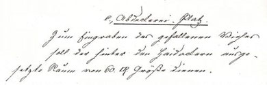Auszug aus dem Rezess zum Abdeckereiplatz (vergrößerbar)