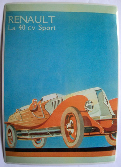 Renault 40 cv sport 1925 (20,5X14,5)