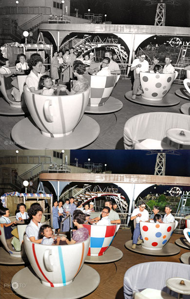 1963（昭和38）年7月6日、金沢市片町の大和百貨店屋上