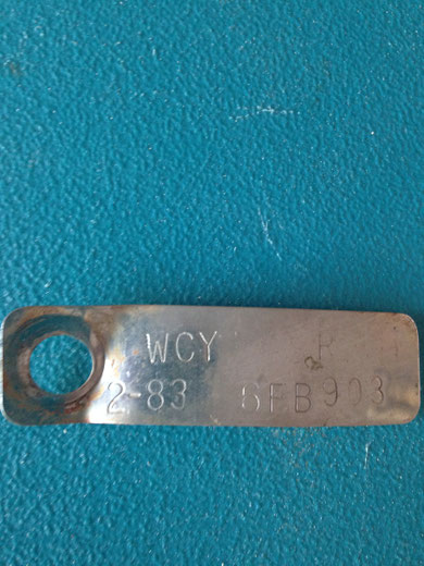 Tag from the Mustang rear end that I took the gears from