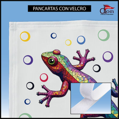 PANCARTAS CON VELCRO