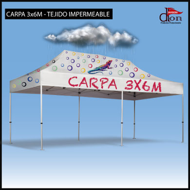 CARPA 3X6 TEJIDO IMPERMEABLE