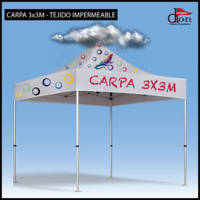 CARPA 3X3 TEJIDO IMPERMEABLE