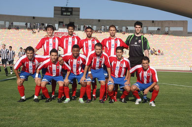 Alineación del Laudio en Haro en el primer amistoso de la pretemporada 2011/12.