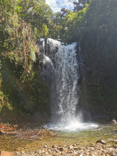 LostWaterfalls Panama Boquete Wandern Wasserfall