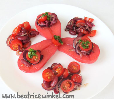 Beatrice Winkel - Preiselbeeren-Birne mit Bohnen-Salat