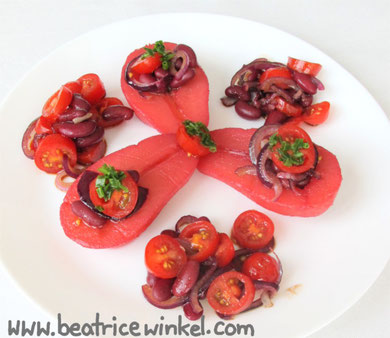 Beatrice Winkel - Cranberry Pears with Bean Salad