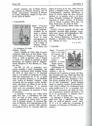 Enciclopedia Storico Nobiliare di V. Spreti ( 1928/1936) : Valier