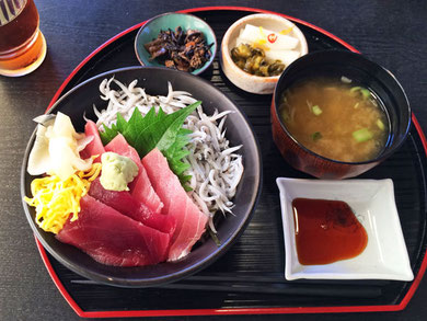 しらすはもちろん、マグロもご飯も味噌汁も...　クオリティ落ちた