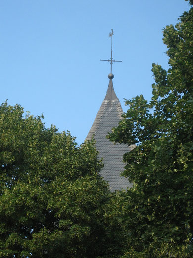 Turmspitze der Evangelischen Kirche Flierich