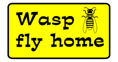 Logo Wasp fly home Wespenspray