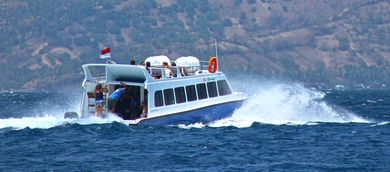 Gili Gateway Fastboat, formerly island gateway fastboat, fast boat that offers a direct transport service to and from Bali and Gili Trawangan without stopping in Padang Bai, Nusa Lembongan or Sengiggi