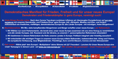 Bild: Bild: Lanciere in Deinem Land eine Wähle JETZT Dein Europa! - Multipliziere DANN Deine Stimme!Kampagne für unser neues Europa!