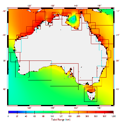 Tidal range as HAT for Australian waters