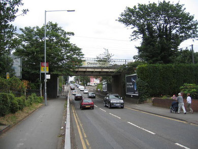 Looking south-east along the Chester Road at Chester Road Station. Image from Geograph OS reference SP1193 © Copyright David Stowell reusable under Creative Commons Licence Attribution-Share Alike 2.0 Generic. 