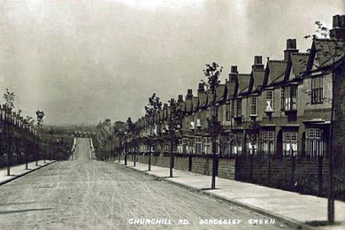 Churchill Road - Buy this card from Dave Gregory's Postcards of the Past with whose kind permission it is used here. See Acknowledgements