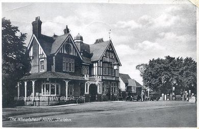 The Wheatsheaf, Sheldon 1930. Image in the public domain from the late Peter Gamble's Virtual Brum website. 