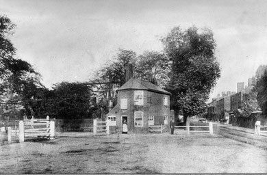 The tollhouse at the junction of Hamstead Road and Villa Road. Acknowledgements to Handsworth Historical Society for their kind permission to use this image - ‘All Rights Reserved’. See Acknowledgements for a link to their website.