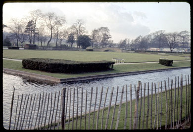 Site of Perry Hall, the view south-east towards Hamstead Hill. Photographed in 1967 by Phyllis Nicklin - see Acknowledgements, Keith Berry.
