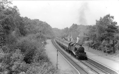 Streetly Station 1953. Image copyright unknown from "Park Here" blog - http://loco-park.blogspot.co.uk/2011_01_01_archive.html