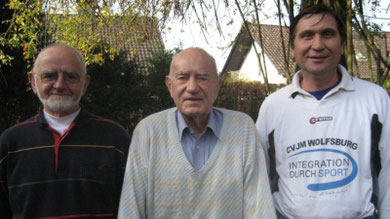 Von links:Klemens Neumann, Georg Kugland und Manfred Wille
