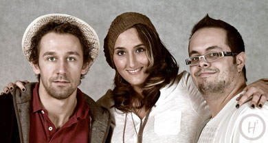 v.l.n.r. Florian, Lisa und Markus