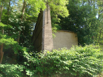 The ruins of the former factory