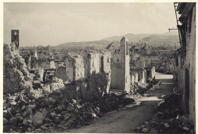 Sigolsheim after the Battle 1944 (Photo courtesy R. Laeuffer via MMCPC)