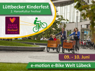 e-motion e-Bike Welt Lübeck auf dem zweiten HanseKulturFestival in Lübeck