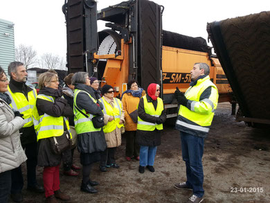 Visite centre de compostage de Périgny 23-01-2015