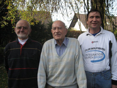 (von links: Klemens Neumann, Georg Kugland und Manfred Wille