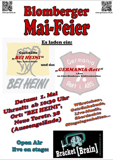 Plakat Blomberger Mai-Party