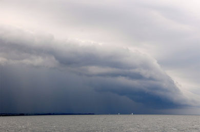 Wolken über Jütlands Ostküste bei Hov- 14. Juli 2012