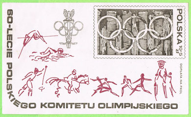 PL 1979 - Blok - 60-lecie Polskiego Komitetu Olimpijskiego