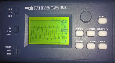 DSO 082 oscilloscopio 10 Mhz.