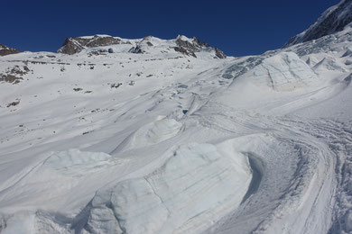 Aufstieg Monterosahütte, Skihochtour, Wallis, Zermatt
