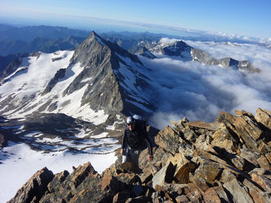 Weissmies, SSE Grat, Süd-Südost Grat