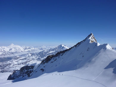 Zustieg, Monterosa Hütte, Schwarztor, Skitour,Schwärzegletscher, Matterhorn,Nordend, Skihochtouren, Wallis