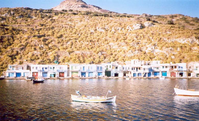 Plaka (the capital of Milos) the most characteristic town of the island