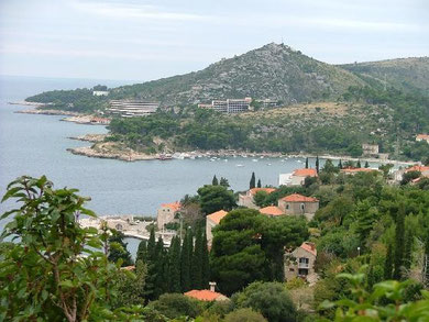 View of the coast on the Dubrovnik region