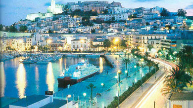 The harbour of Ibiza