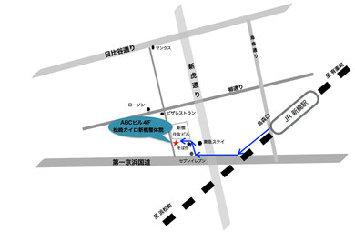 新橋松崎カイロ整体院の地図