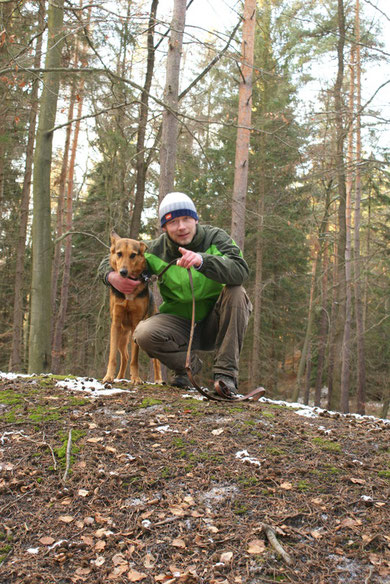 Bei einer Wanderung Richtung Karl May Höhle!