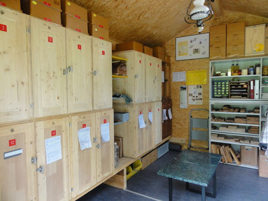 Neue Beuten an Ort und Stelle