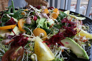 Cucumber Salad with Spicy Red Currant Dressing