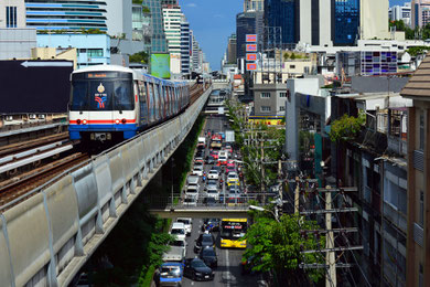 Skytrain - BTS - in Bangkok