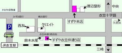 衣笠駅周辺地図