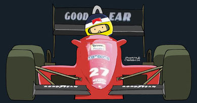 Michele Alboreto by Muneta & Cerracín