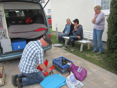 Robby Lenthe, Geneviève, Angela und Hella